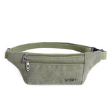 Vintage Men Casual Durable Fanny Waist Pack Male Waist Bags Belt Canvas New Hip Bum Military Bag Pouch Three Zipper Pocket
