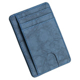 Slim Rfid Blocking Leather Wallet Credit Id Card Holder Purse Money Clip Card Case Passport Cover Business Card Holder Tarjetero