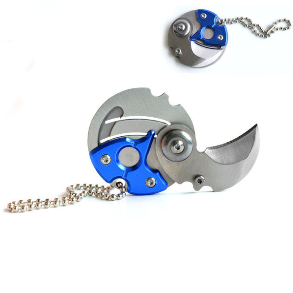 Pocket Fold Mini knife Gear Peeler Peel Combat Open Camp Coin Outdoor Self Defend EDC Opener Parcel Box Claw Package Letter