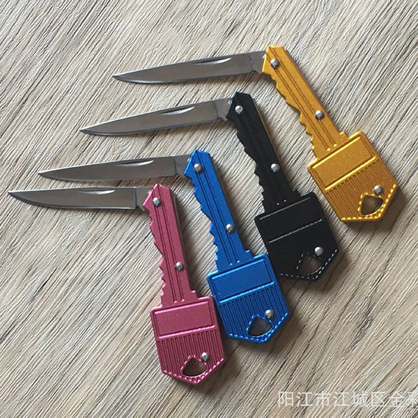 Mini Key Knife Letter Camp Outdoor Keyring Ring Keychain Fold Open Opener Pocket Package Survive gadget Multi Tool Blade Box kit