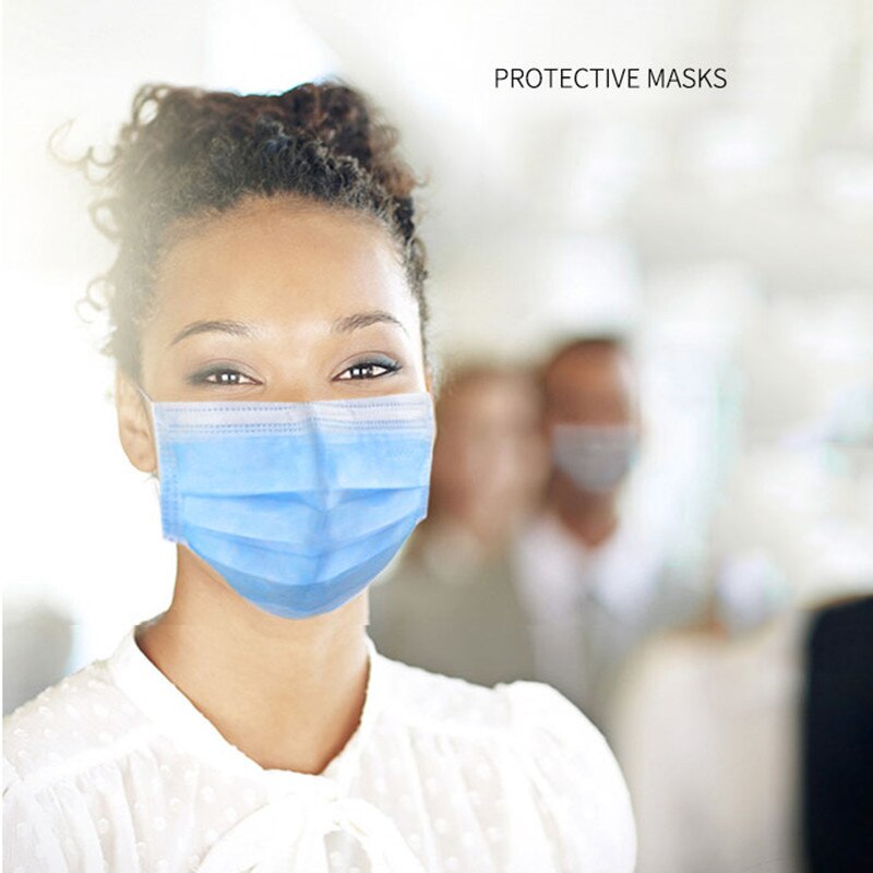 50pcs Anti-Dust Dustproof Disposable Earloop Face Mouth Masks Facial Protective Cover Masks Secondary image