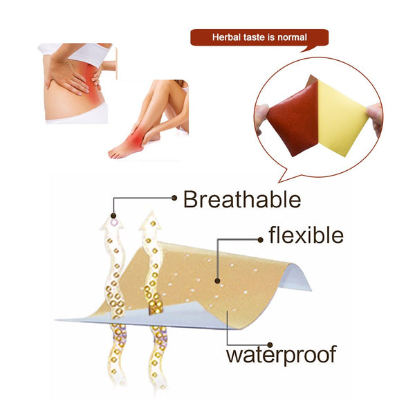 32Pcs/4bags Medicated Plaster Shaolin Medicine Knee Pain Relief Adhesive Patch Joint Back Medicated Plaster Pain Relieving