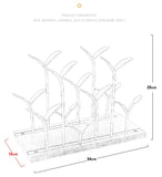 Metal Wine Rack Modern Crafts Artwork Gift Wine Holder Figurine Creative Wine Bottle Stand Home Decoration Accessory