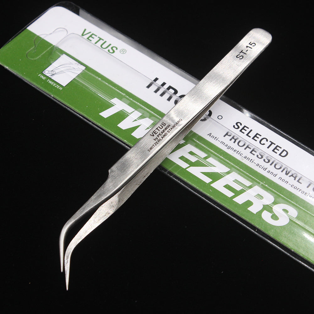1PCS VETUS ST10-ST15 anti-static tainless Steel Tweezers Set Maintenance Tools Kits