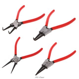 7 Inch Internal External Curved Straight Pliers Retaining Clips Snap Ring Tip Circlip Pliers For Useful Hand Tool