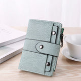 Women Wallet Leather Zip Coin Purse Clutch Handbag Small Mini Card Holder Short Purse Coin ID Credit Card PU cartera mujer
