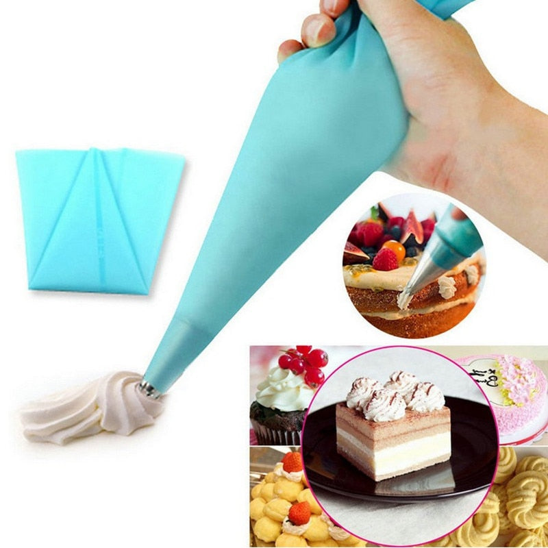 Silicone Pastry Cake tool Decorating Cream Icing Piping Bag cozinha Styling Tool Bakery Dessert Baking Kitchen Accessories Main image