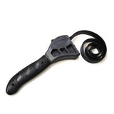 Mini 500mm Multifunction Pipeline Wrench Rubber Strap Wrench Jar Lids Tighten Loosen Plumbing Tool Universal Oil Filter Spanner