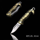 Beautiful Shell Necklace Folding Blade Knife Mini Pocket Wallet Keychain Knives Survival EDC Tool Cutter Peeler Christmas Gift