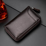 Genuine Leather Wallet Keychain Holder Pouch Purse Key Organizer Cover Bag Fashion Men Key Holder Car Key Case housekeeper