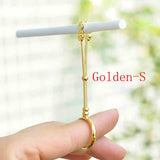 Fasion Vintage Cigarette Holder Ring Rack Metal Finger Clip Women Men Slim Cigarettes Smoking Accessories Smoker Men Gift Set