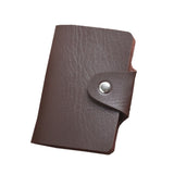 New 24 slots Fashion PU Leather Business Card Holder Organizer Hasp Men Women Bank Credit Card Holder Bag ID Card Wallet