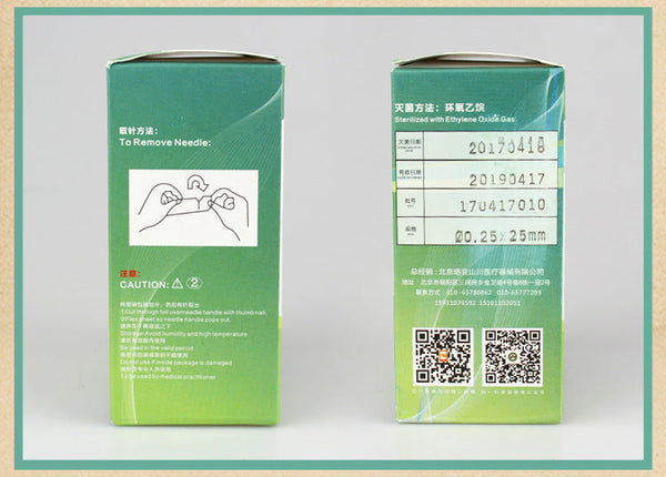 disposable acupuncture needle single use with tube acupunctue beauty massage needle 0.16/18/20/25/30mm 500pcs
