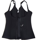 Shoulder Strap Waist Trainer Slimming Belt Vest Corset Women Zipper Hook Body Shaper Waist Cincher Slimming Weight Loss