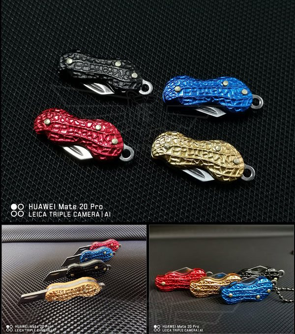 Mini Portable Knife Fold Camping Folding pocket Keychain Outdoor tool Self-defense Peanut knife EDC tool NEW