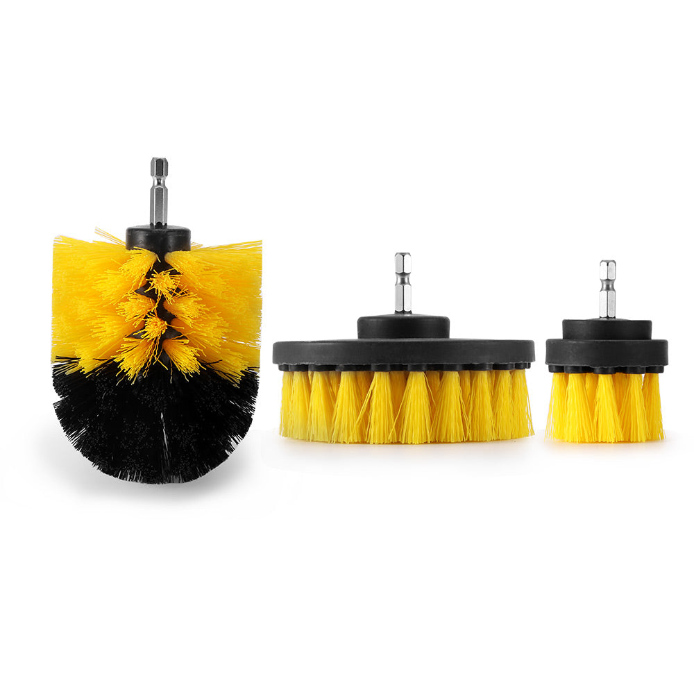 Electric Drill Brush Kit Plastic Round Cleaning Brush For Carpet Glass Car Tires Nylon Brushes Power Scrubber Drill Main image