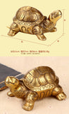 The copper tortoise turtle longevity Home Furnishing Figurine rich crafts decoration Symbolize wealth Animal figurine statue