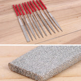 10pcs/set High Quality 140mm Needle Files Jeweler Diamond Carving Craft Tool Metal Glass Stone