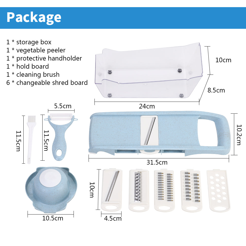 Manual Vegetable Cutter Stainless Steel Blade Mandoline Slicer Cheese Grater Carrot Potato Peeler Vegetable Slicer dicer kitchen Secondary image