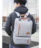 Men's Backpack Casual Business Notebook Backpack Light 15.6-inch Laptop Bag Anti Theft Backpack Travel Rucksack Gray sac a dos