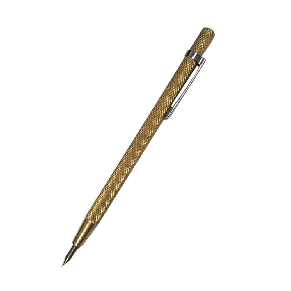 1Pc Steel Tip Scriber Pen Construction Marking Engraving Tools Ceramics Glass Metal Shell Lettering Tool 14.3cm Tip Scriber Main image