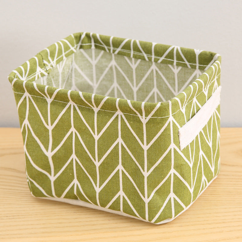 DIY Desktop Storage Basket Sundries Underwear Toy Storage Box Cosmetic Book Organizer Stationery Container Laundry Basket