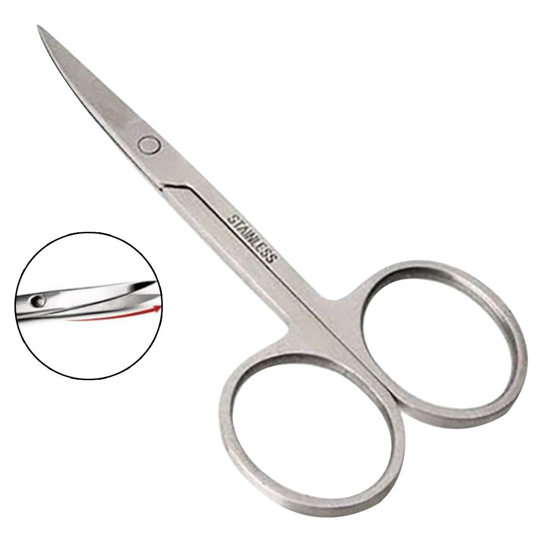 Professional Nail Scissor Manicure Tool For Nails Eyebrow Nose Eyelash Cuticle Scissors Curved Pedicure Scissors Main image