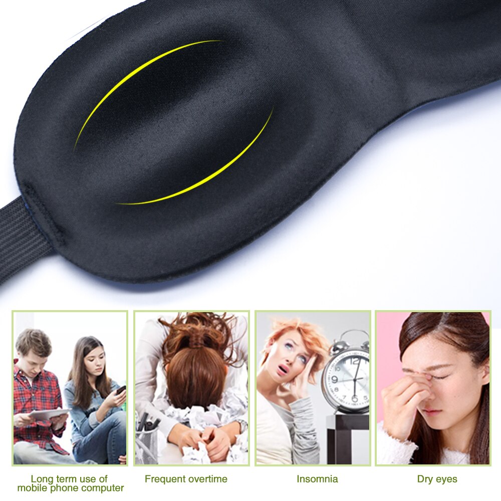 3d eyeshade Sleep Masks Relaxing Sleeping Eye Mask Eyeshade Cover Shade Soft Portable Blindfold Travel Eye patch 1Pcs Secondary image