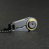 Creative Mini Folding Knives Zipper Keychain Knife Portable Outdoor Survival Emergency Tool Foldable Stainless Steel EDC Navaja