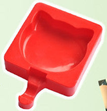 Cartoon DIY Silicone Ice Cream Mold Popsicle Molds Maker Holder Frozen Ice Mould with Popsicle Sticks Kitchen Tools