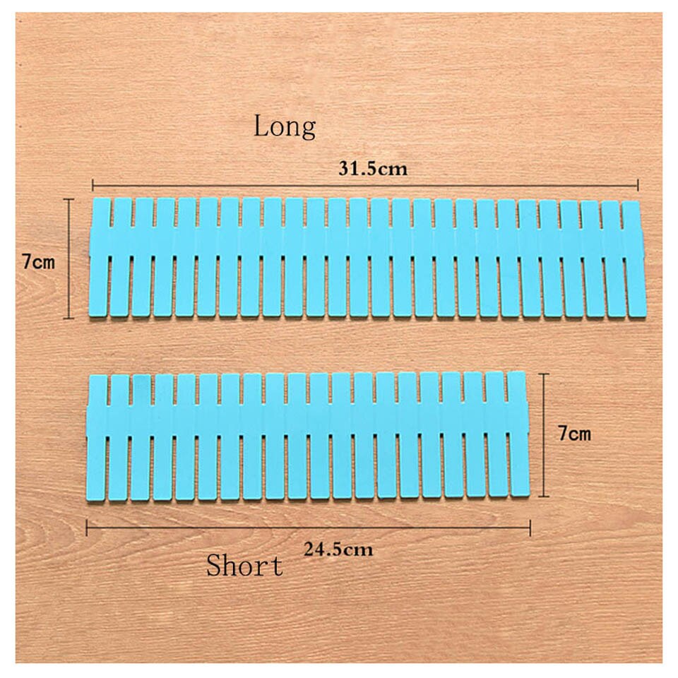 Storage Drawer Organizer 4 Pcs/Set Plastic Home Closet Underwear Bra Jewelry Sundries Adjustable Drawer Board Storage Box Main image