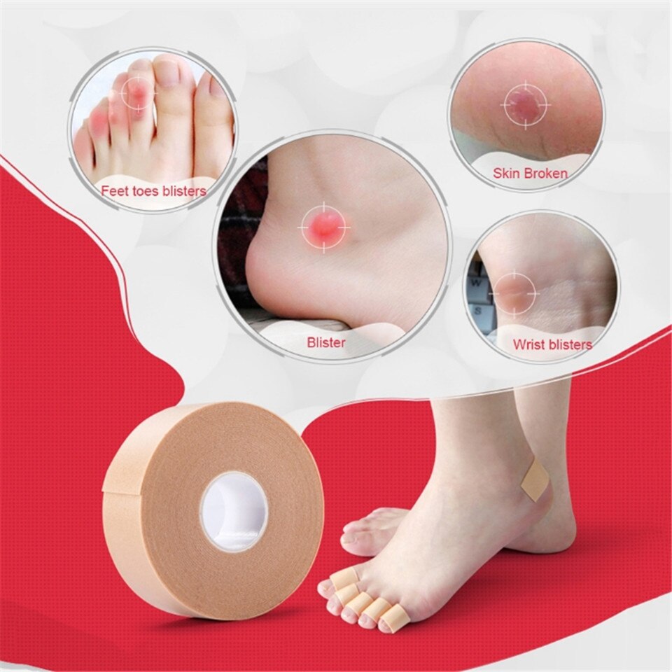 5m length Water proof Foam Foot Heel Sticker Broken Toe Finger Bandage Braces Supports Toe Wrist Blister Relief Anti-Friction Main image
