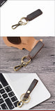 Mini Key Holder Real Cowhide Genuine Leather Keychain Pocket Housekeeper for Car Keys Organizer Clip Ring Handmade Accessories