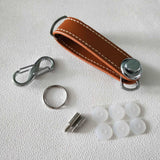 Car Key Pouch Bag Case Wallet Holder Chain Key Wallet Ring Collector Housekeeper EDC Pocket Key Organizer Smart Leather Keychain