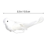 2PCS/lot Cute Artificial Feather Birds Bundled Foam Pigeons with Claw Photo Props Home Decoration