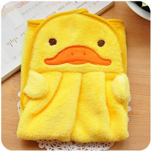 Lovely Cartoon Children Hand Dry Towel For Kids Kitchen Bathroom Kid Soft Plush Fabric Hang Towel For Children Towels