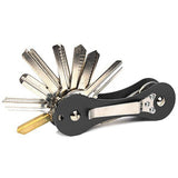 Aluminum Alloy Keychain Flexible Key Holder Keys Organizer Folder Portable Key Wallet Multi-functional Smart Clip Housekeeper