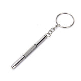Portable 3 in 1 Keychain Screwdriver Eyeglass Sunglasses Watch Repair Kit Tool