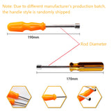 Hot 1PC 5/5.5/6/7/8/10mm Socket Wrench Screw Driver Metal Hex Nut Key Tool Screwdriver Handle Random Color