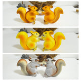 2Pcs Simulation Mini Cute Bird Swallow Figurine Animal Model Home Decor Miniature Fairy Garden Decoration Accessories Figurnes