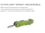 Aluminum Alloy Keychain Flexible Key Holder Clip EDC Aluminum Key Organizer Clip Keys Organizer Folder Keys Wallet Housekeeper