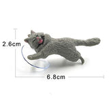 Diy Cat Sucker Animal Phone Bracket Support posture home decor miniature fairy garden decoration accessories modern figurine toy