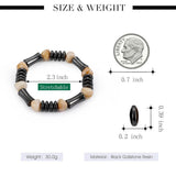 1Pc Magnet Bracelet Slimming Weight Loss Bracelet Slimming Hand Chain Round Hematite Magnetic Stone Therapy Jewelry Health Care