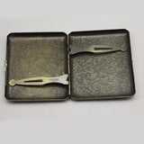 20pcs Vintage Metal Cigarette Box Men's Cigarette Case With Gift Box Packs Of Tobacco Cigarettes Holder Sigara Tabakasi Cadeau
