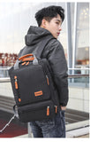Men's Backpack Casual Business Notebook Backpack Light 15.6-inch Laptop Bag Anti Theft Backpack Travel Rucksack Gray sac a dos