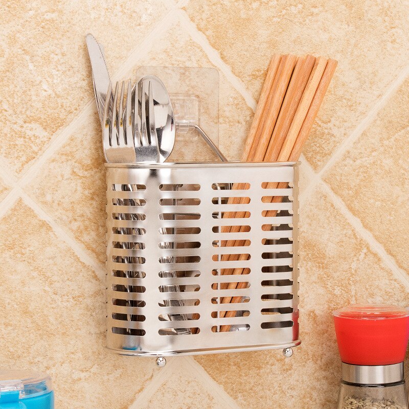 Multifunction Storage Box Rack Kitchen Organizer For Chopsticks Spoon Fork Stainless Steel Storage Rack Cutlery Holder Organizer Secondary image