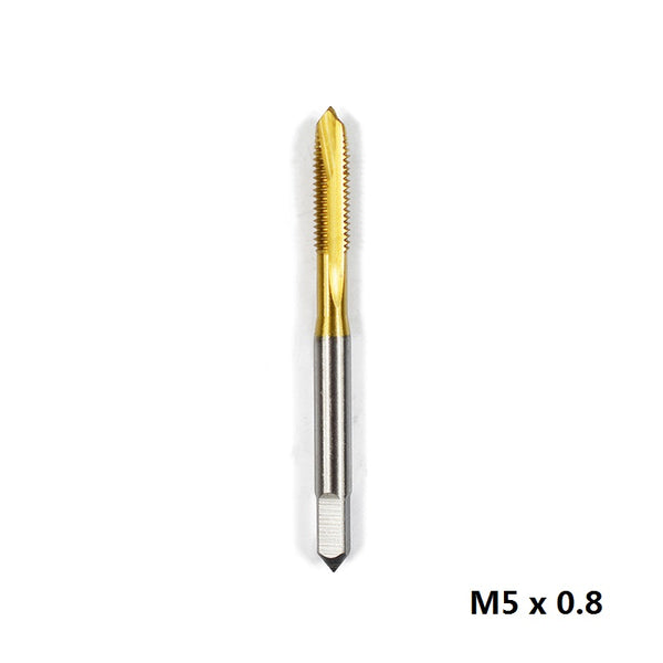 1pc M2/M2.5/M3/M3.5/M4/M5/M6 Titanium Coated Hand Tap HSS Metric Straight Flute Thread Screw Tap