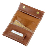 New 1pcs -PU Leather Tobacco Bag Portable Cigarette Rolling Pipe Tobacco Pouch Case Wallet Tip Paper Holder Smoking Accessories