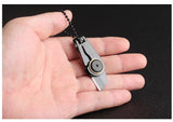 Creative Mini Folding Knives Zipper Keychain Knife Portable Outdoor Survival Emergency Tool Foldable Stainless Steel EDC Navaja