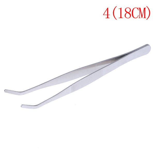 1PC Hot New Stainless Multifuctional Steel Elbow Tweezers Aquarium Clear Clip Tool Medical Repair Tools 12.5/14/16/18/20/25/30cm